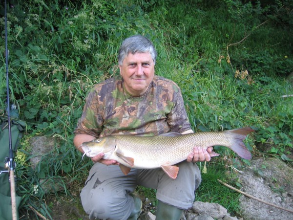 Alan with a barbel just over 9lbs