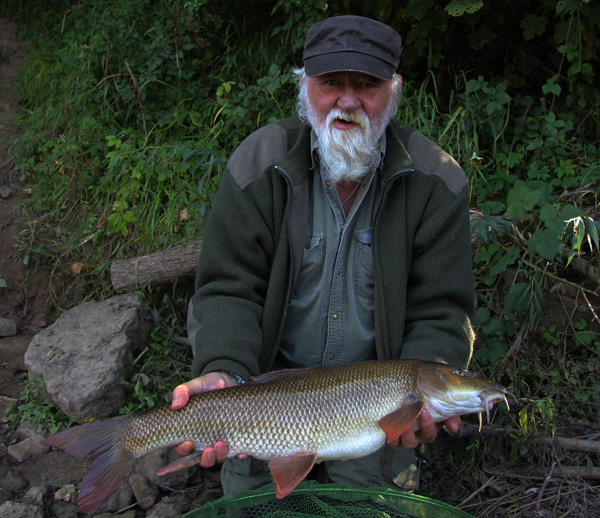 Paul with a 10 lb barbel 