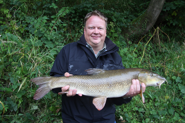 Mike and his 10lb barbel 