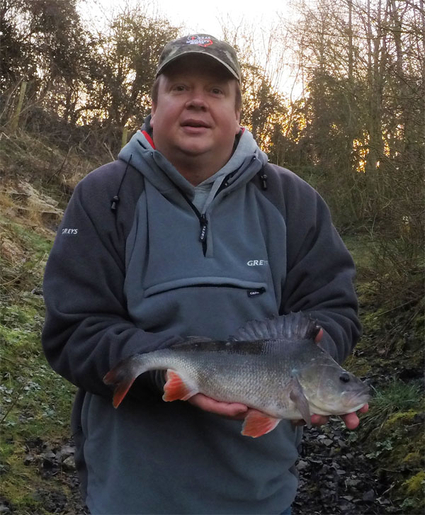 Mike and his 2lb 13oz perch a