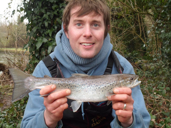 Nick with a nice sea trout 